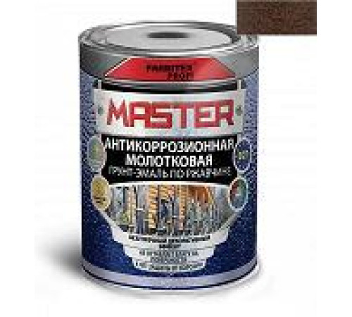 Грунт-эмаль по ржавчине 3 в 1 молотковая шоколадный (4 л) FARBITEX ПРОФИMASTER — Новобаза в Новомосковске