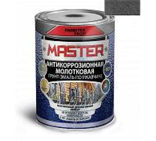 Грунт-эмаль по ржавчине 3 в 1 молотковая серый (0.4 л) FARBITEX ПРОФИMASTER — Новобаза в Новомосковске
