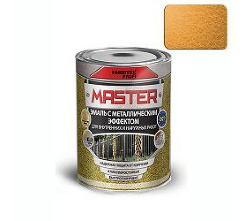 Эмаль с металлическим эффектом золото (4 л) FARBITEX ПРОФИ MASTER — Новобаза в Новомосковске